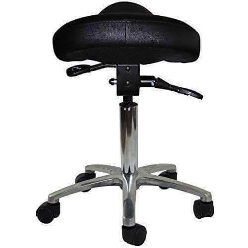 Saddle Stool Chair with Forward Tilting Seat SitHealthier Sit Healthier