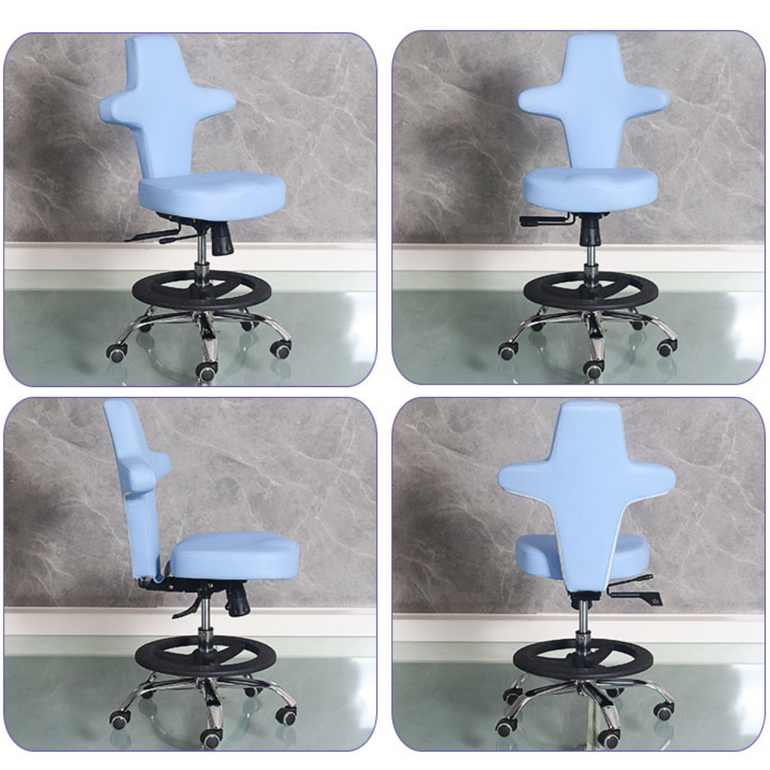 Sit Healthier Ergonomic Surgeon Chair with Footrest for Precision Surgical and Dental Work